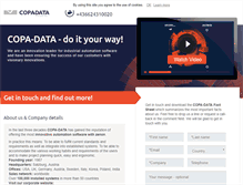 Tablet Screenshot of copa-data.com